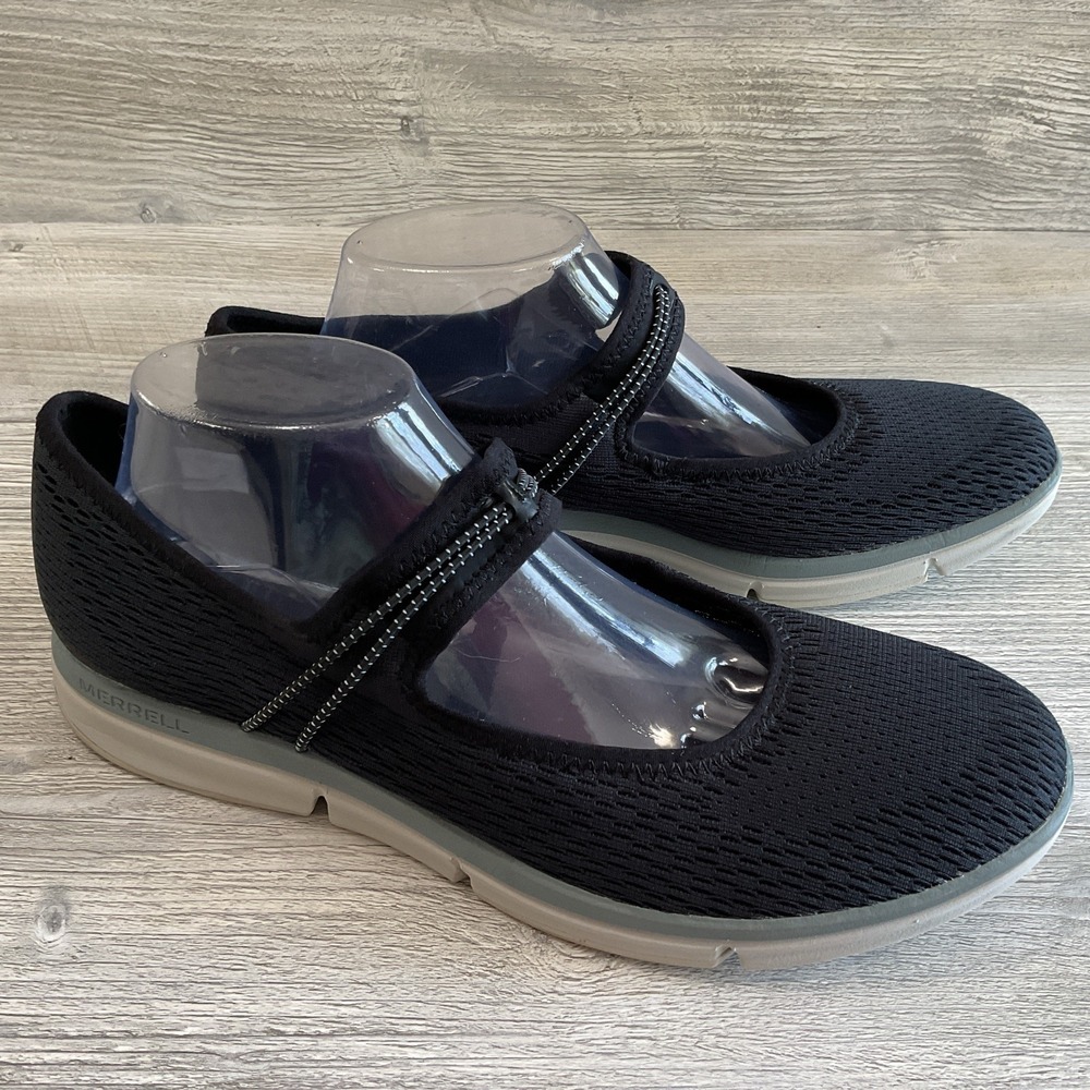 Merrell Q Form 2 J93838 Women's Size 11 Mary Jane Flats Black Mesh Loafers